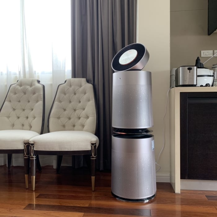 Máy lọc không khí cực kỳ mắc và xịn sò LG Puricare 2 tầng Safe Plus AS10GDWHO